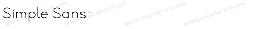 Simple Sans字体转换